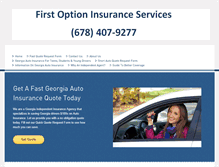 Tablet Screenshot of myfirstoptioninsurance.com
